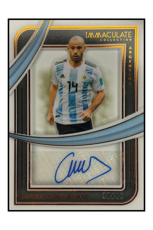 Javier Mascherano Autogramm /49 – Fußball Sammelkarte