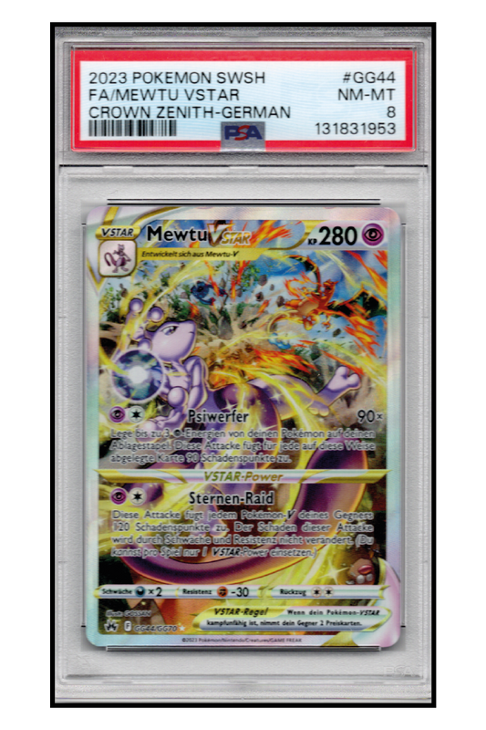 Mewtu VSTAR (CRZ GG44) PSA 8