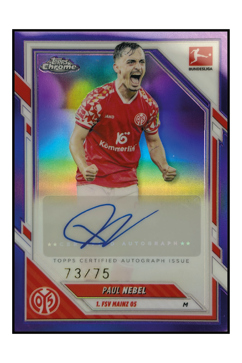 Paul Nebel Autogramm /75 – Fußball Sammelkarte