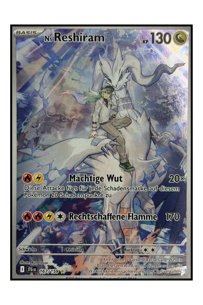 N's Reshiram (JTG 167) – Illustration Rare Pokémonkarte