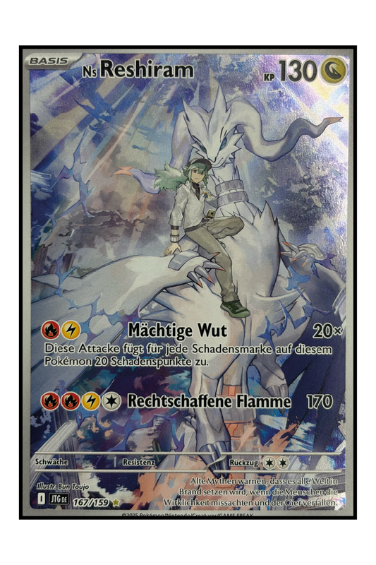 N's Reshiram (JTG 167) – Illustration Rare Pokémonkarte