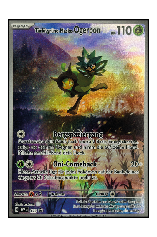 Türkisgrüne-Maske-Ogerpon (SVP 123) – Pokémonkarte
