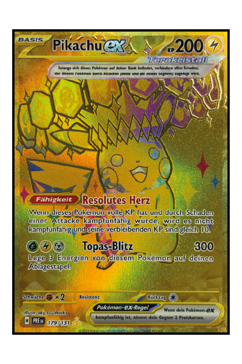 Pikachu ex (PRE 179) – Pokémonkarte