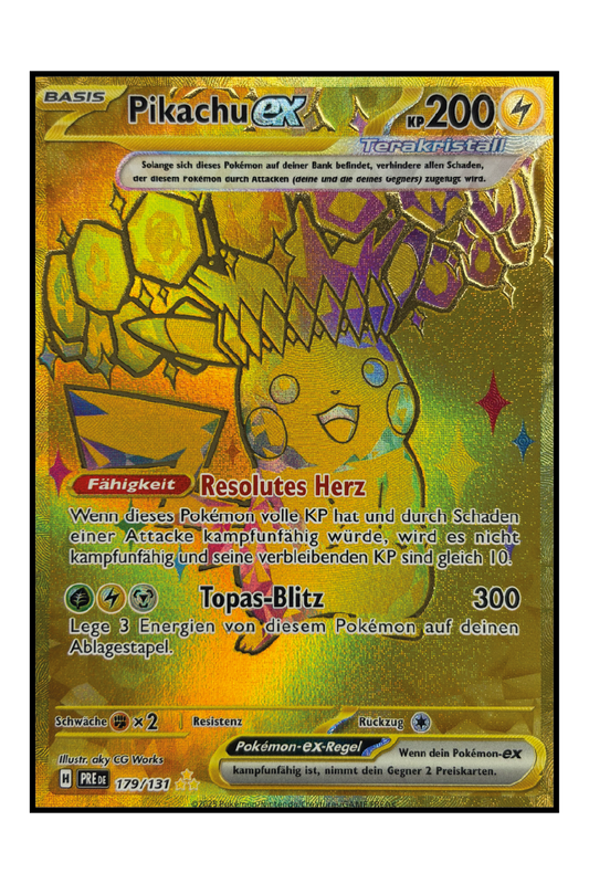 Pikachu ex (PRE 179) – Pokémonkarte