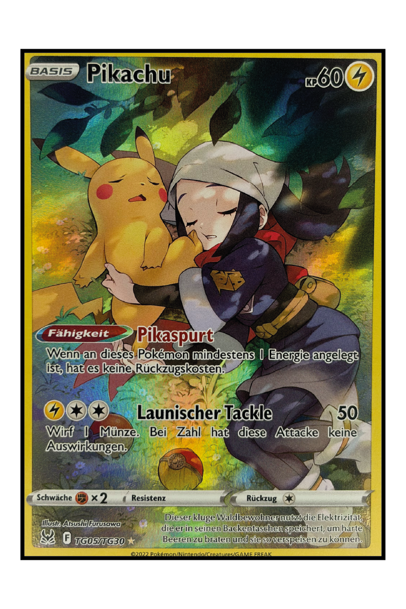 Pikachu (LOR TG05) – Illustration Rare Pokémonkarte
