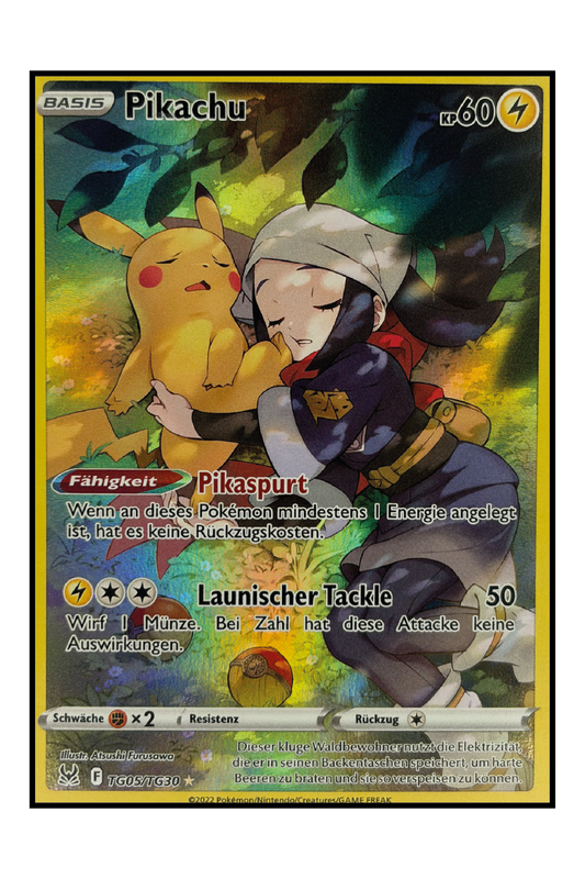 Pikachu (LOR TG05) – Illustration Rare Pokémonkarte