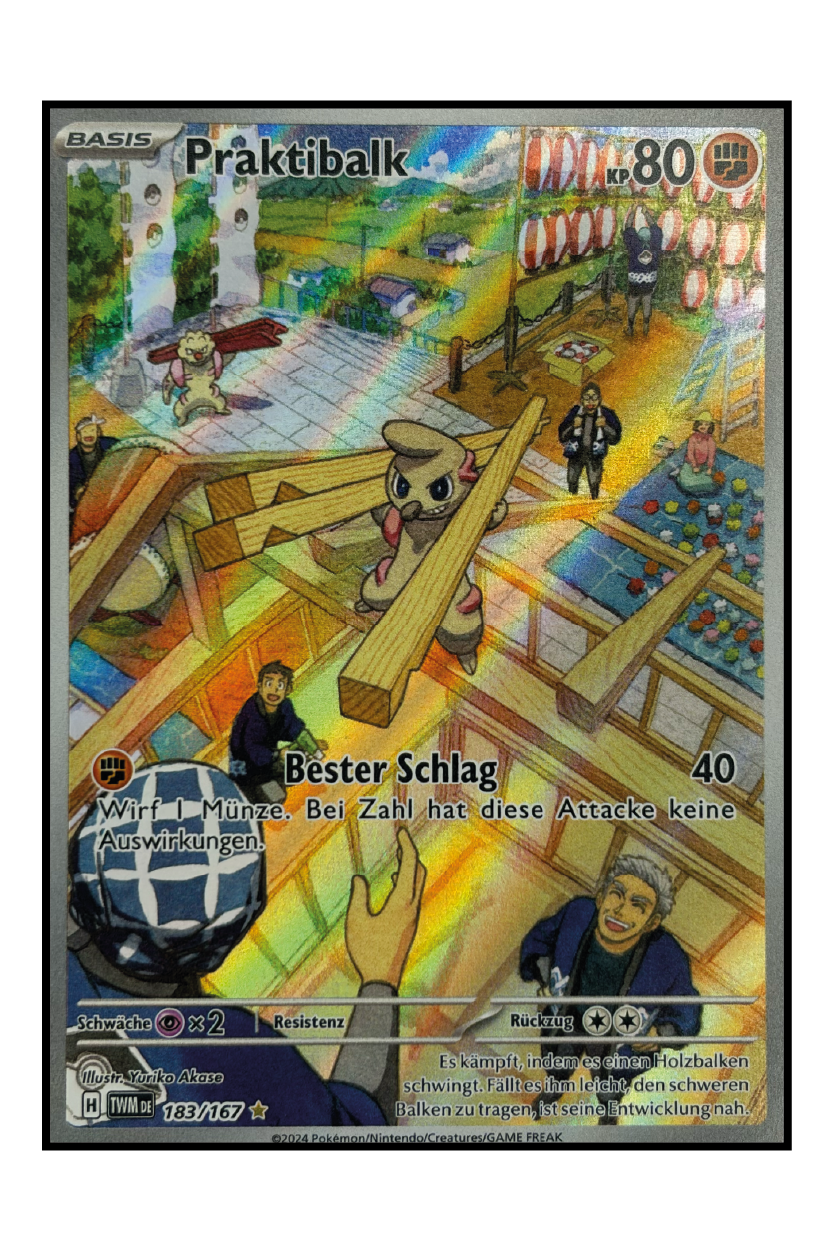 Praktibalk (TWM 183) – Illustration Rare Pokémonkarte