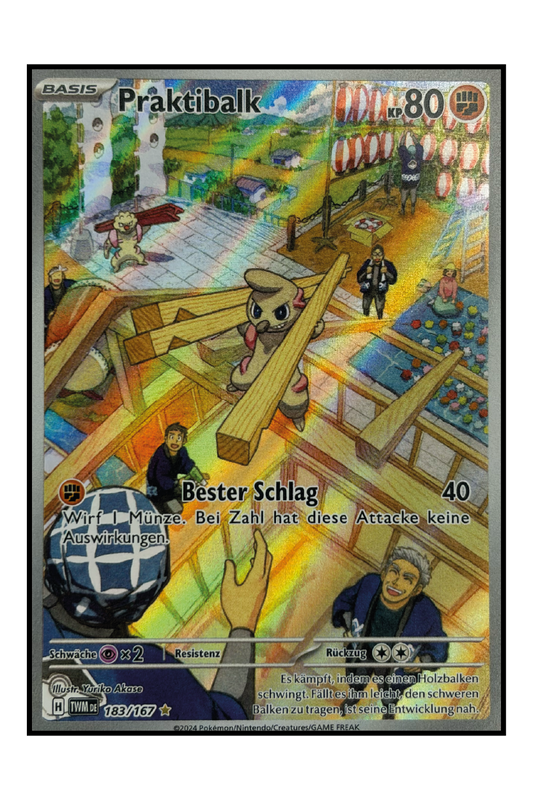 Praktibalk (TWM 183) – Illustration Rare Pokémonkarte
