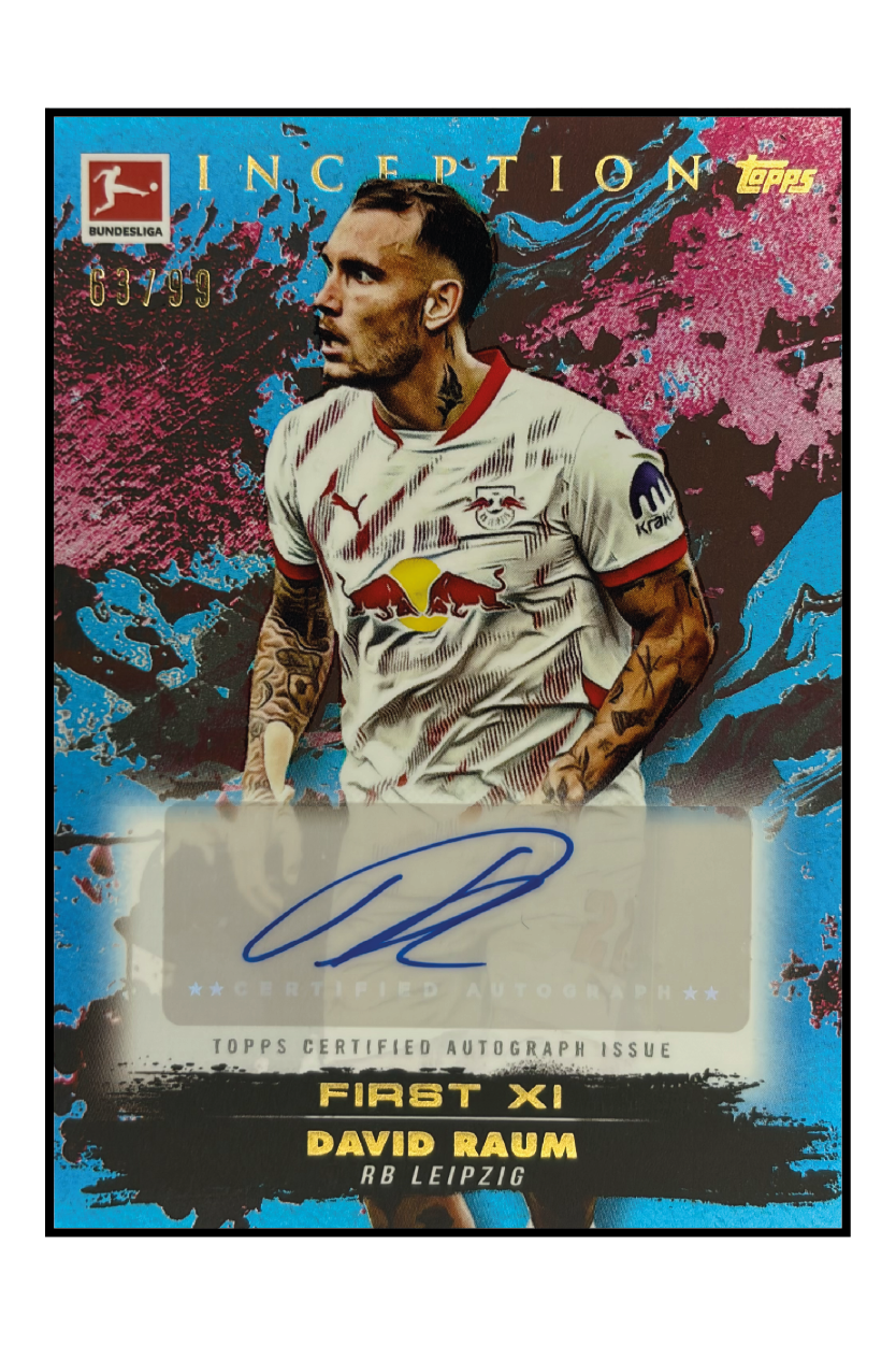 David Raum Autogramm /99 – Fußball Sammelkarte