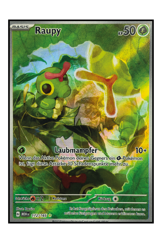 Raupy (MEW 172) – Illustration Rare Pokémonkarte