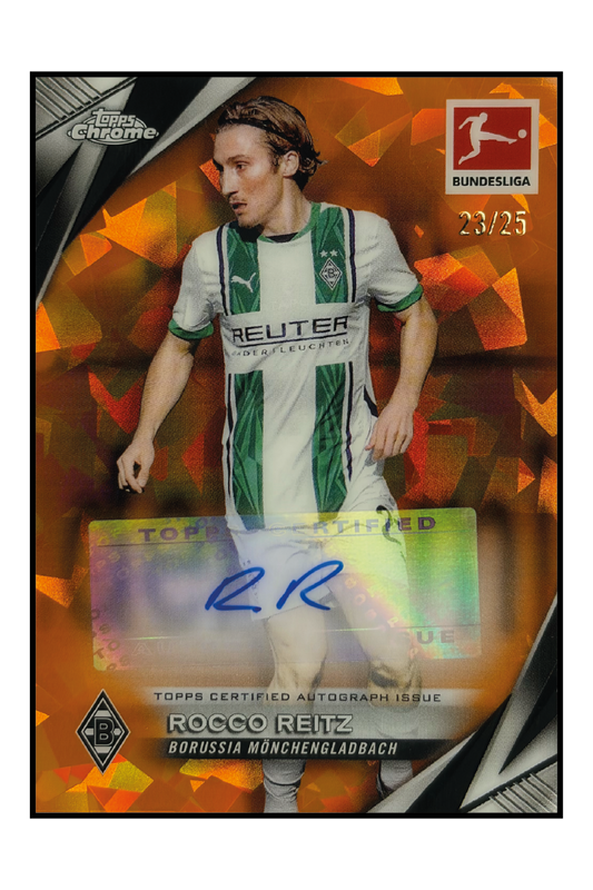 Rocco Reitz Autogramm /25 – Fußball Sammelkarte