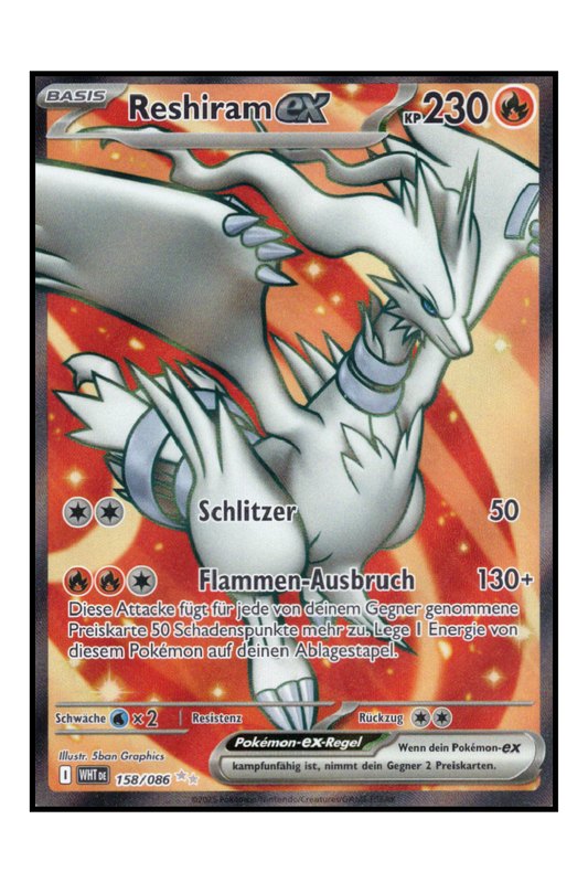 Reshiram ex (WHT 158)