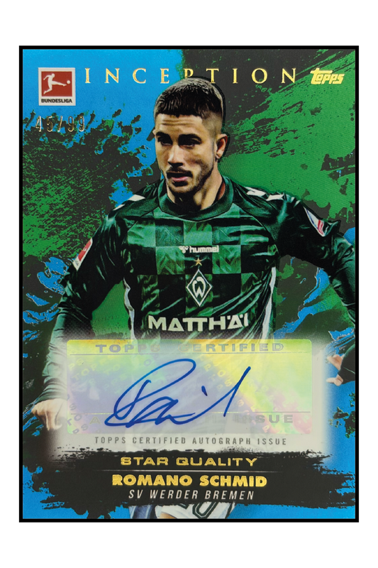 Romano Schmid Autogramm /99 – Fußball Sammelkarte