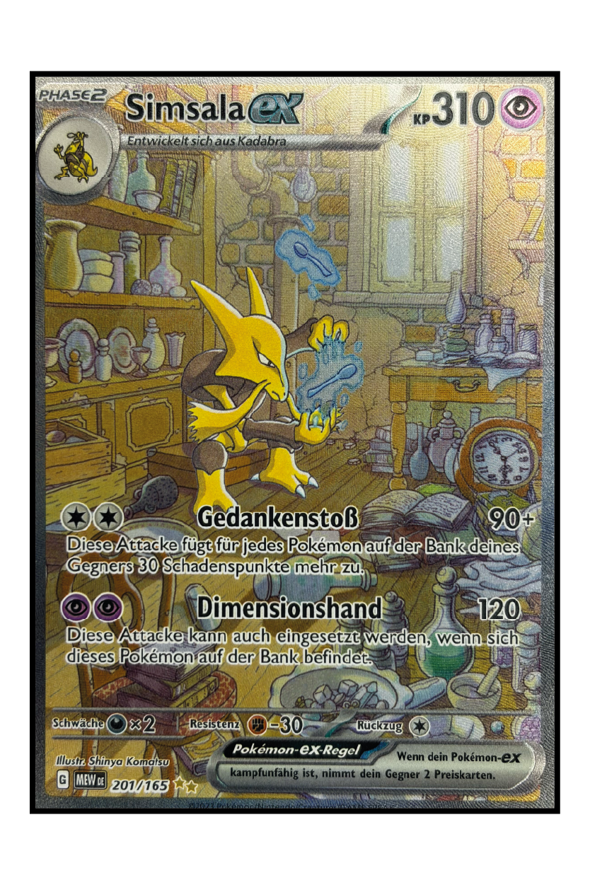 Simsala ex (MEW 201) – Special Illustration Rare Pokémonkarte