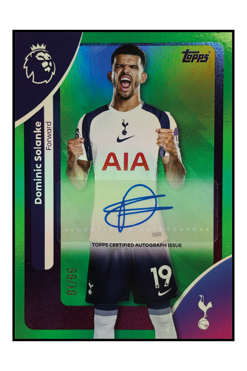 Dominic Solanke Autogramm /99 – Fußball Sammelkarte