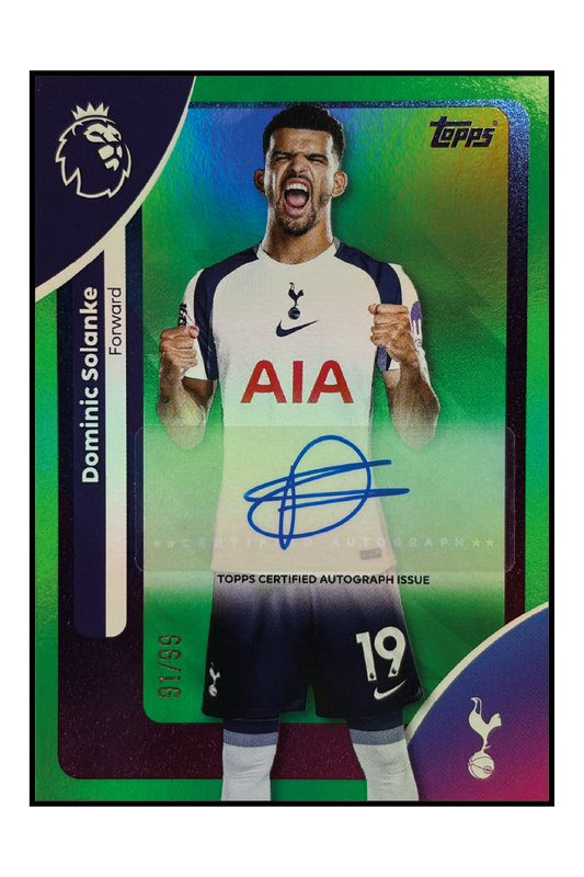 Dominic Solanke Autogramm /99 – Fußball Sammelkarte