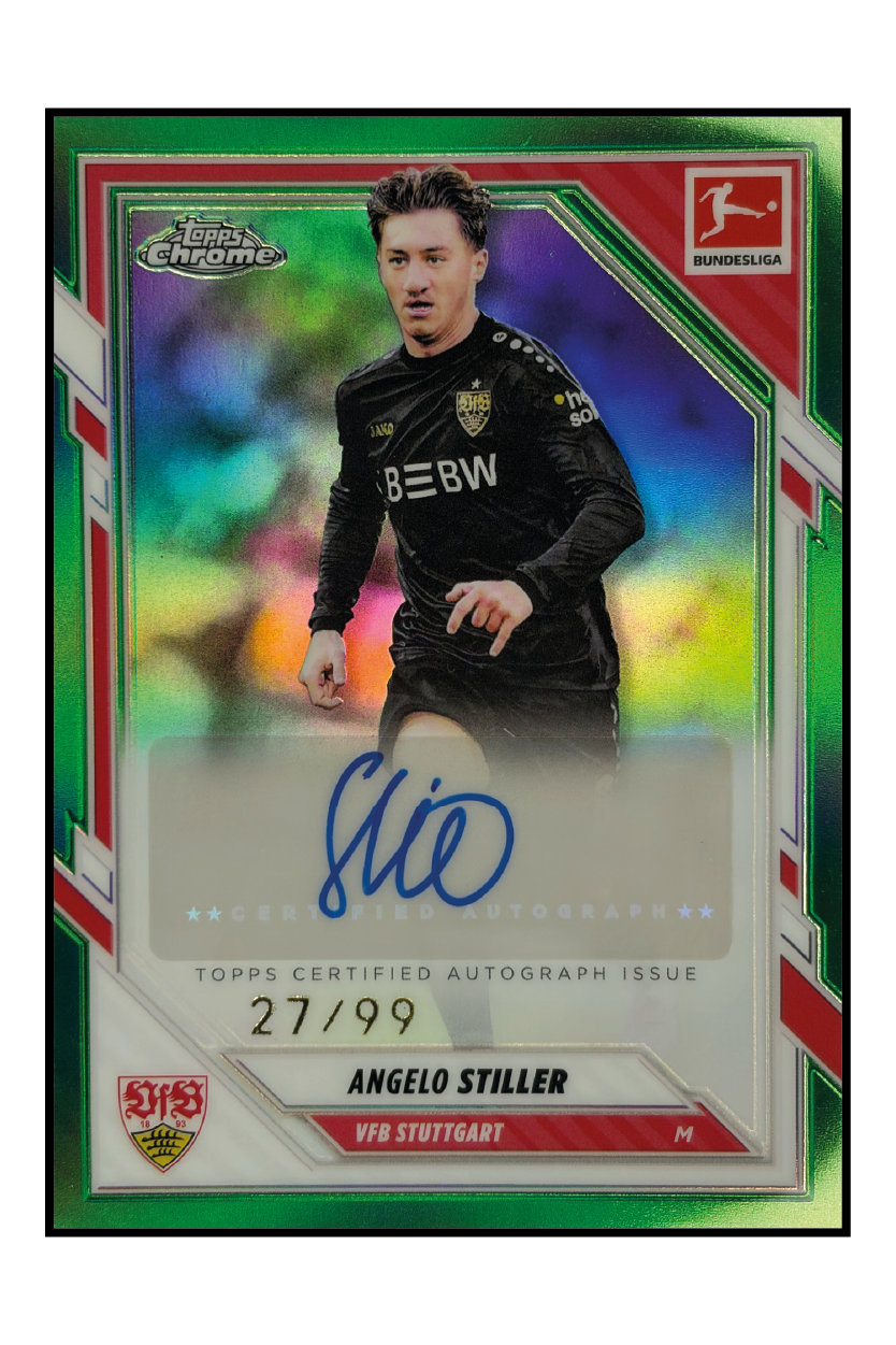 Angelo Stiller Autogramm /99 – Fußball Sammelkarte