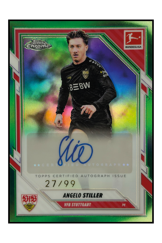 Angelo Stiller Autogramm /99 – Fußball Sammelkarte