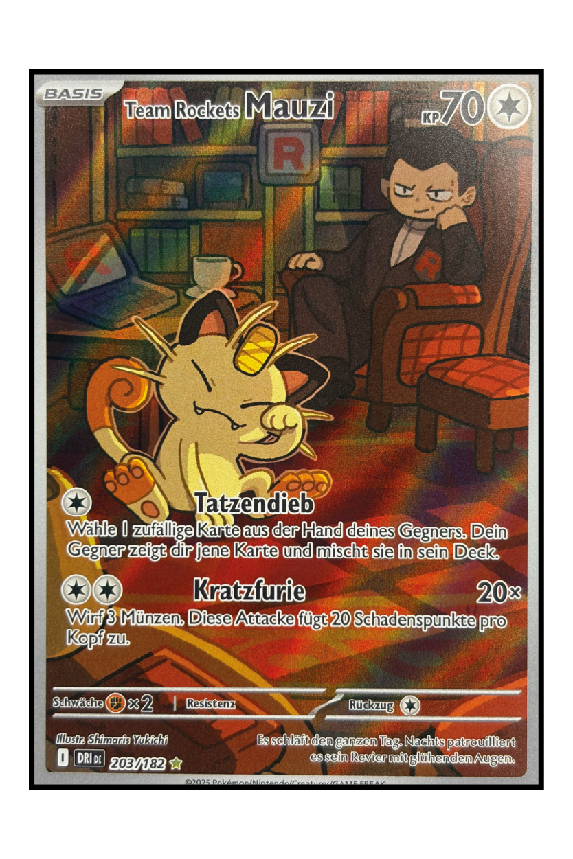 Team Rockets Mauzi (DRI 203) – Illustration Rare Pokémonkarte