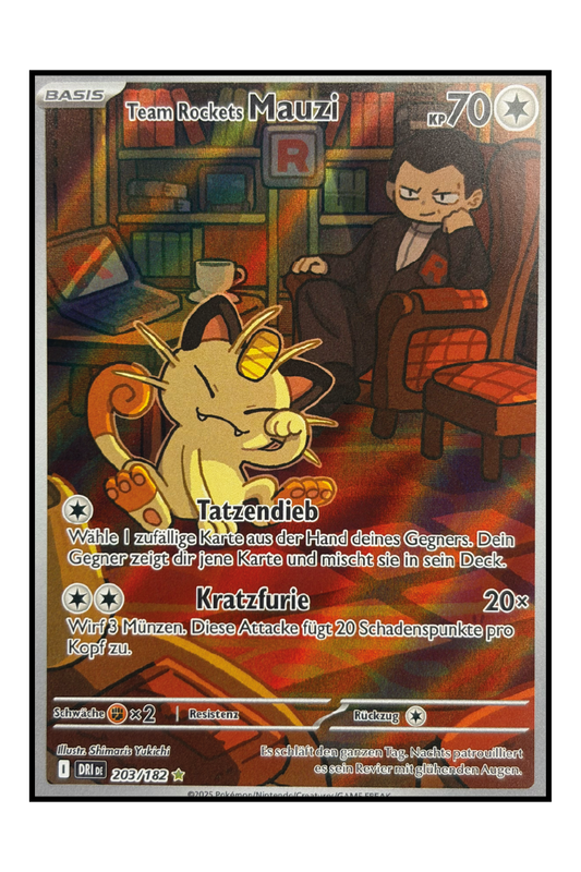 Team Rockets Mauzi (DRI 203) – Illustration Rare Pokémonkarte