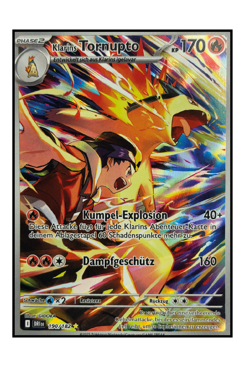 Klarins Tornupto (DRI 190) – Illustration Rare Pokémonkarte