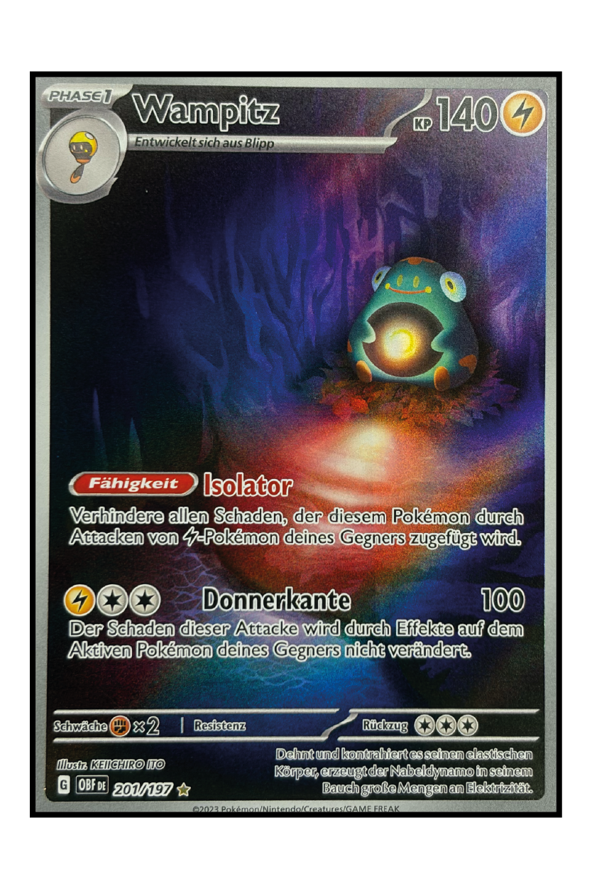 Wampitz (OBF 201) – Illustration Rare Pokémonkarte