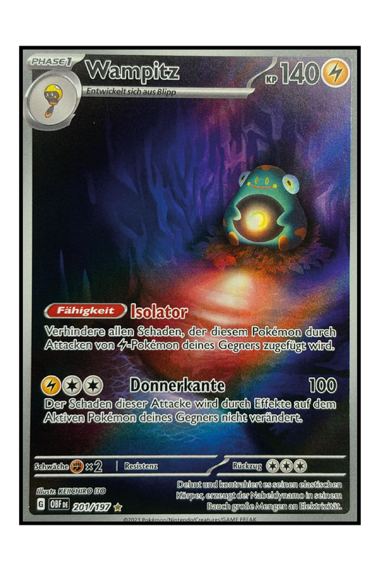 Wampitz (OBF 201) – Illustration Rare Pokémonkarte