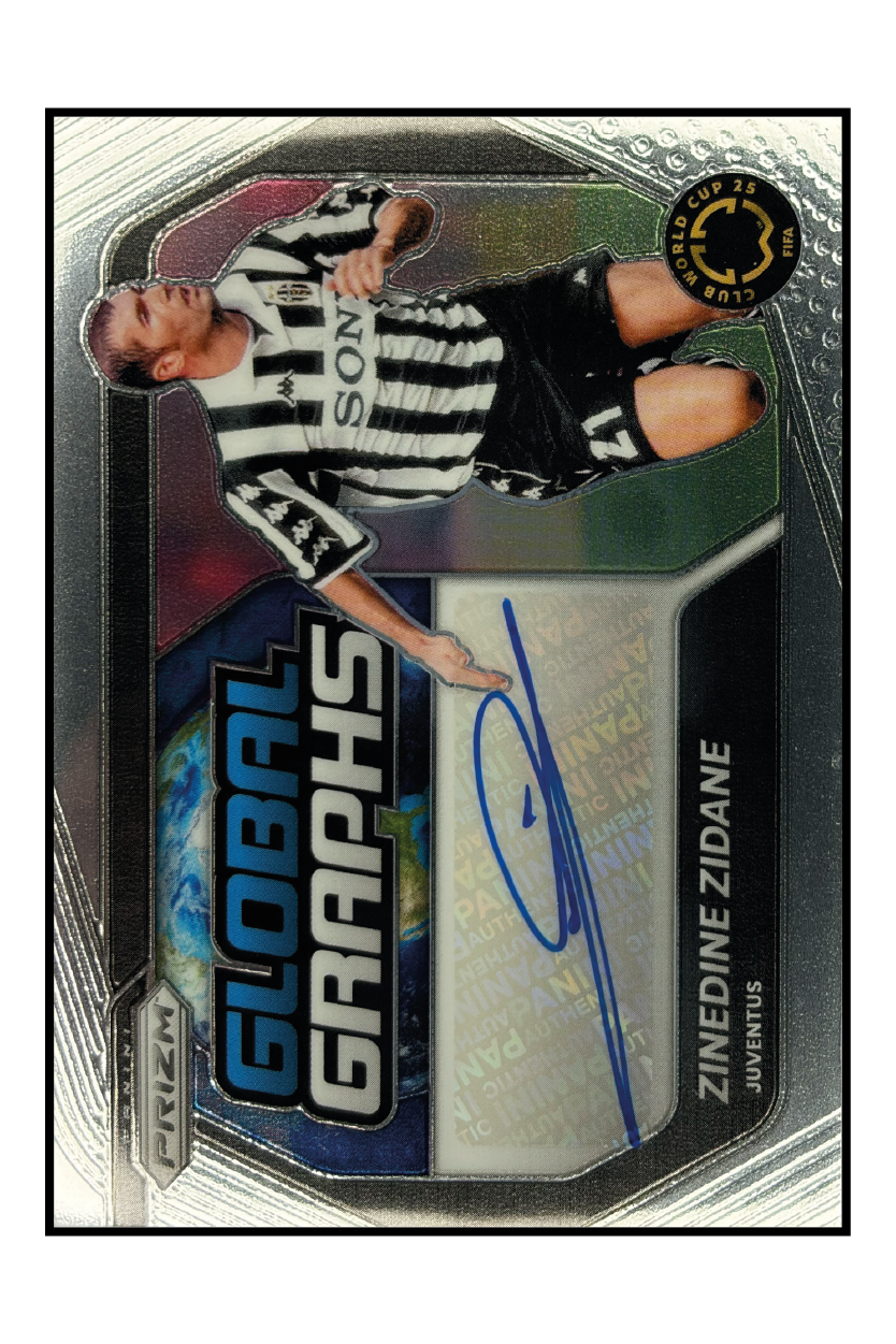 Zinedine Zidane Autogramm – Fußball Sammelkarte