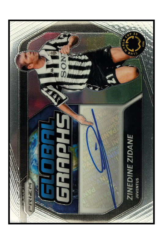 Zinedine Zidane Autogramm – Fußball Sammelkarte