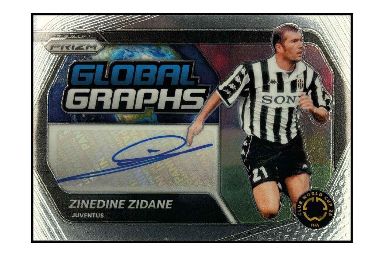 Zinedine Zidane Autogramm – Fußball Sammelkarte
